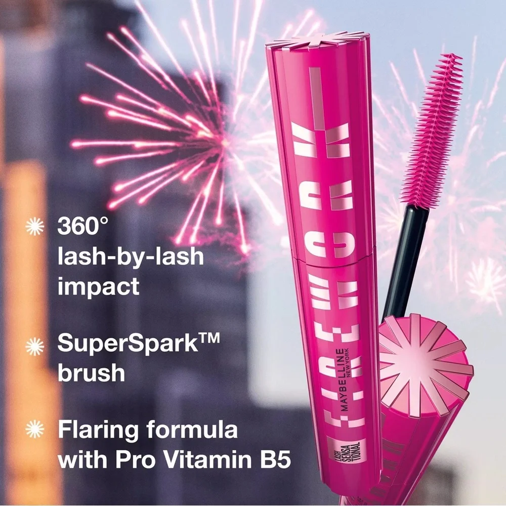 Maybelline Lash Sensational Firework Washable Mascara-Shade Very Black